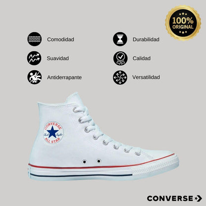Tenis Converse Chuck Taylor All Star Bota Blancos