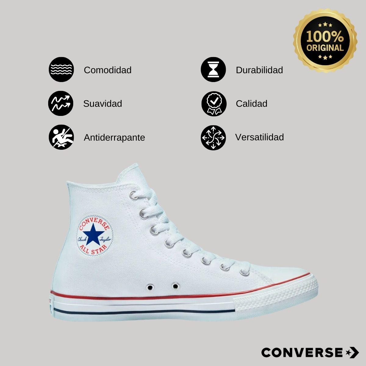 Tenis Converse Chuck Taylor All Star Bota Blanco