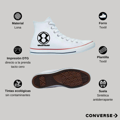 Tenis Converse Chuck Taylor All Star Bota Blanco