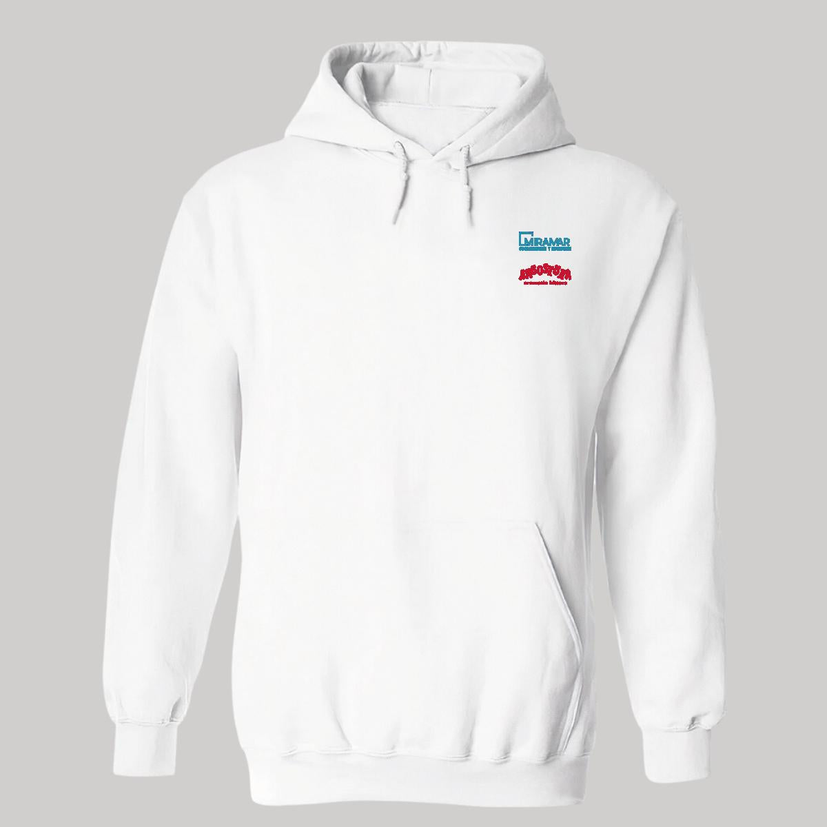 Sudadera c/Capucha Unisex Blanco Personalizable Escudo