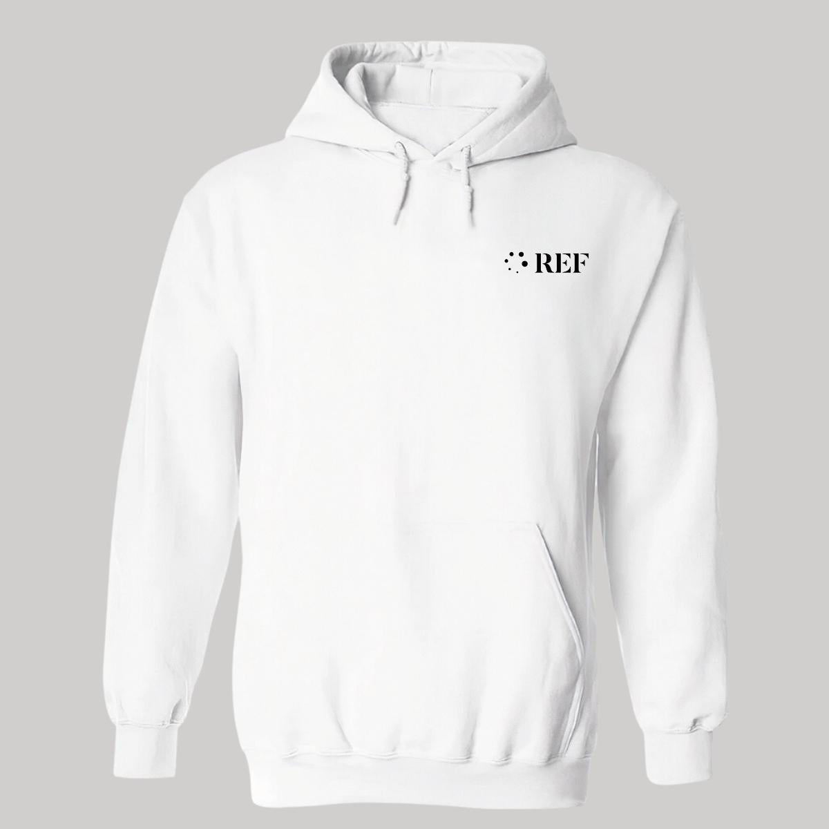 Sudadera c/Capucha Unisex Blanco Personalizable Escudo