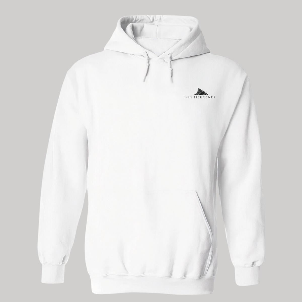 Sudadera c/Capucha Unisex Blanco Personalizable Escudo