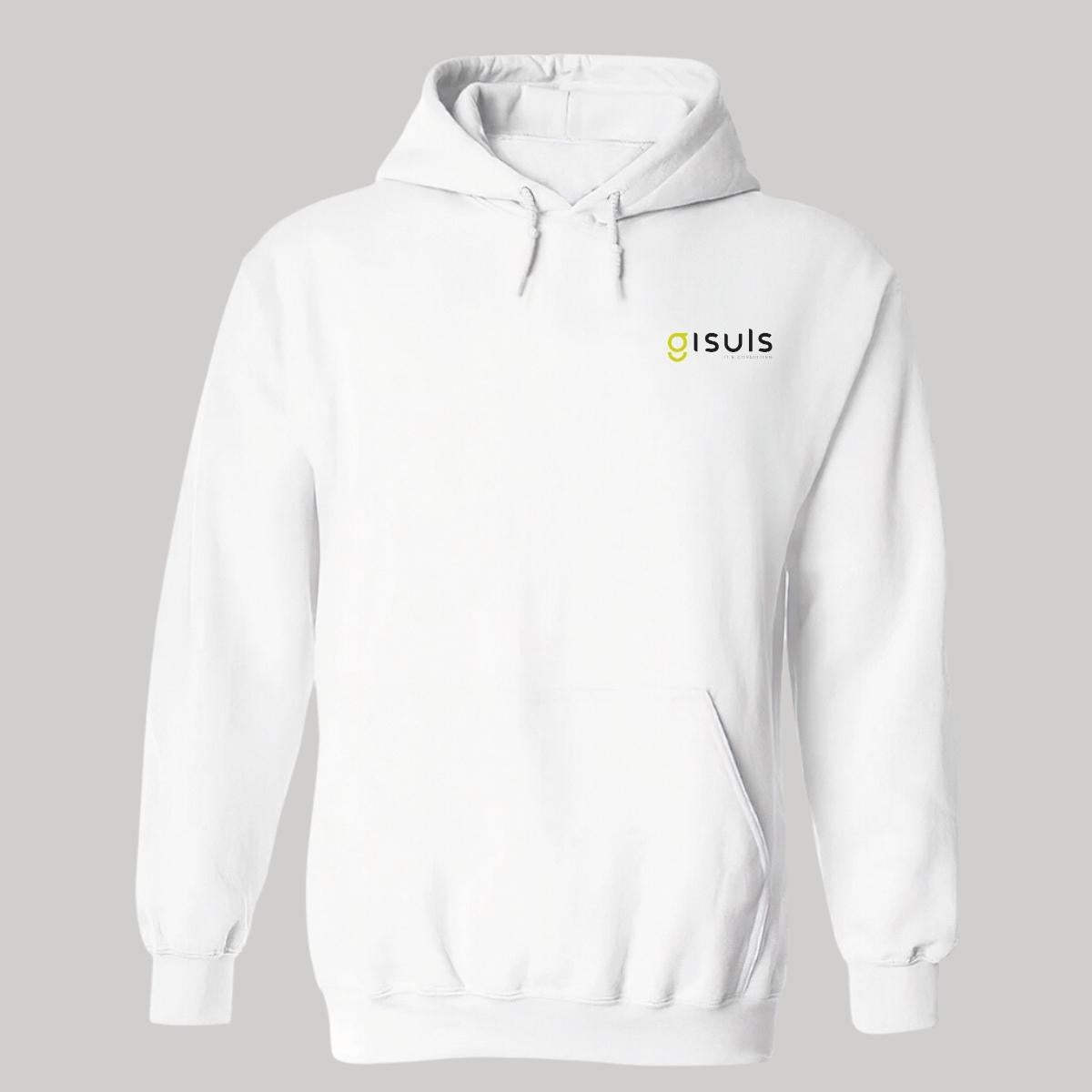 Sudadera c/Capucha Unisex Blanco Personalizable Escudo