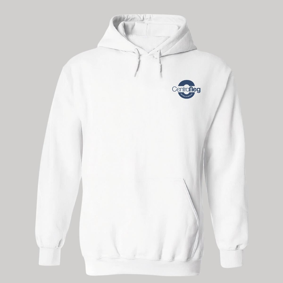Sudadera c/Capucha Unisex Blanco Personalizable Escudo