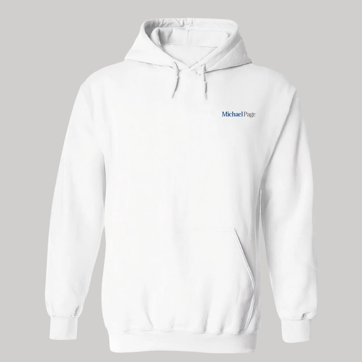 Sudadera c/Capucha Unisex Blanco Personalizable Escudo