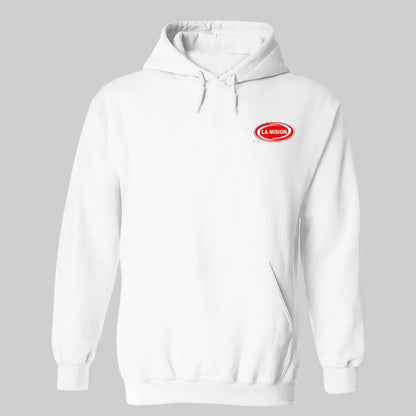 Sudadera c/Capucha Unisex Blanco Personalizable Escudo