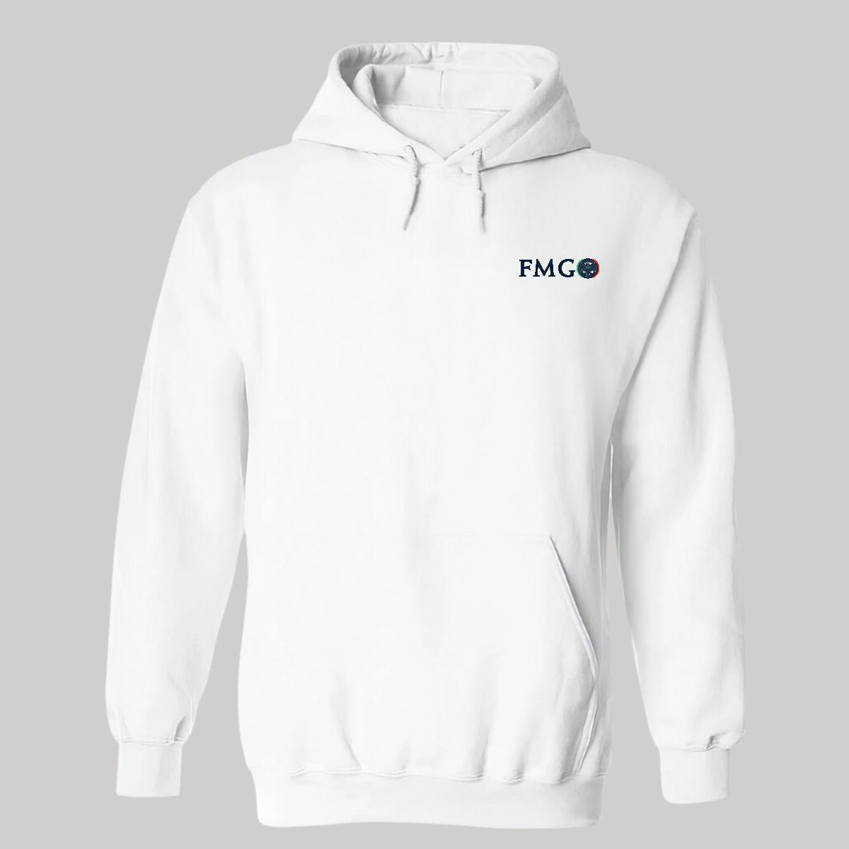 Sudadera c/Capucha Unisex Blanco Personalizable Escudo