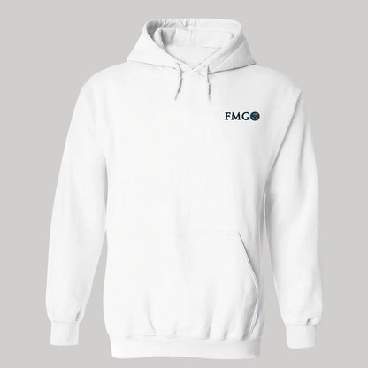Sudadera c/Capucha Unisex Blanco Personalizable Escudo