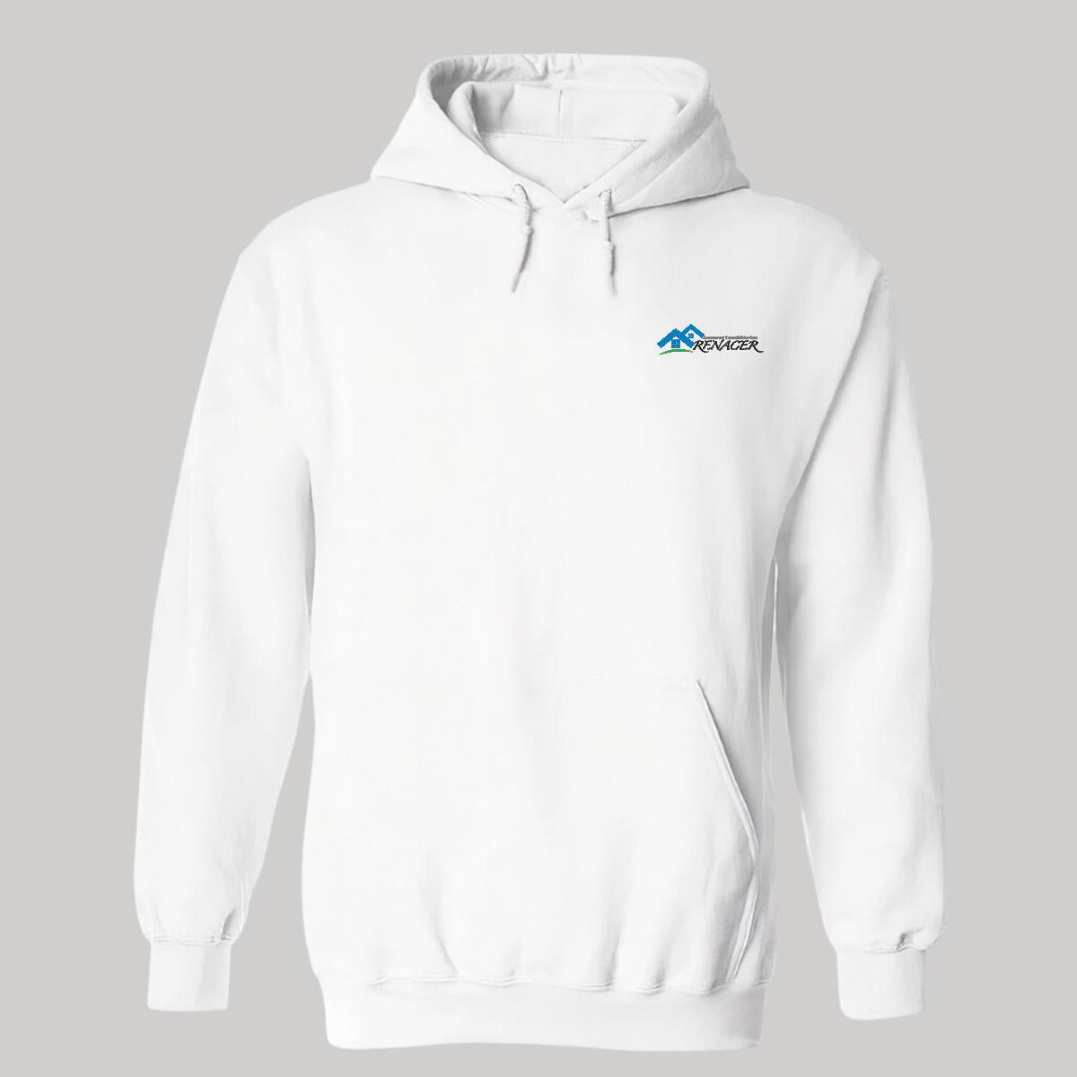 Sudadera c/Capucha Unisex Blanco Personalizable Escudo