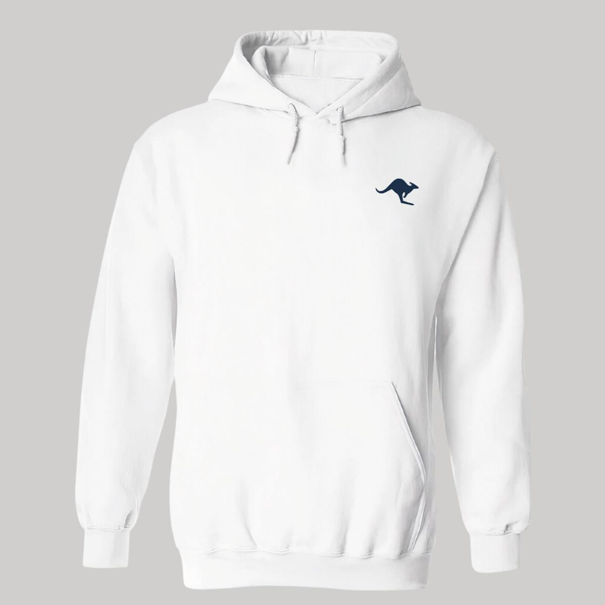 Sudadera c/Capucha Unisex Blanco Personalizable Escudo