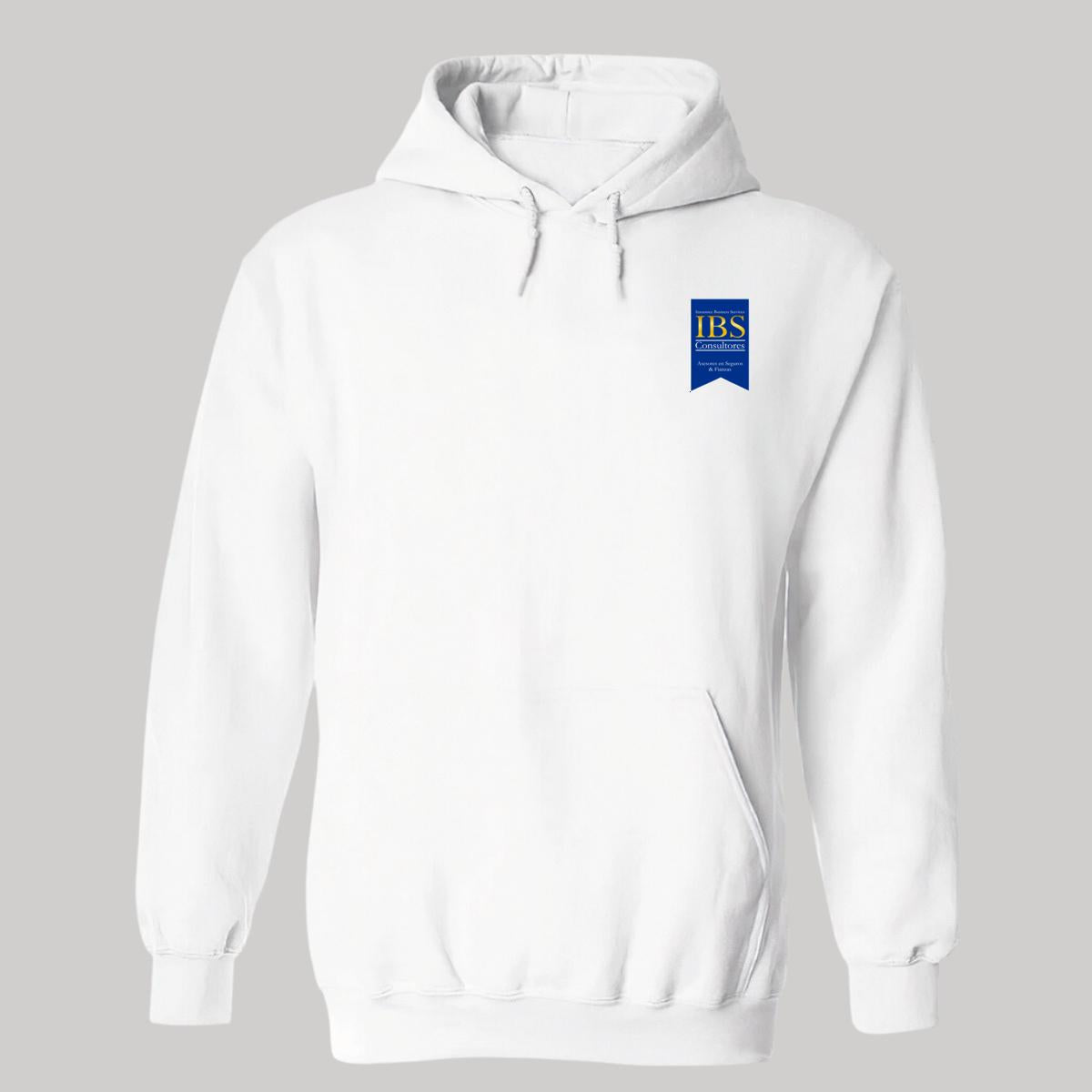 Sudadera c/Capucha Unisex Blanco Personalizable Escudo