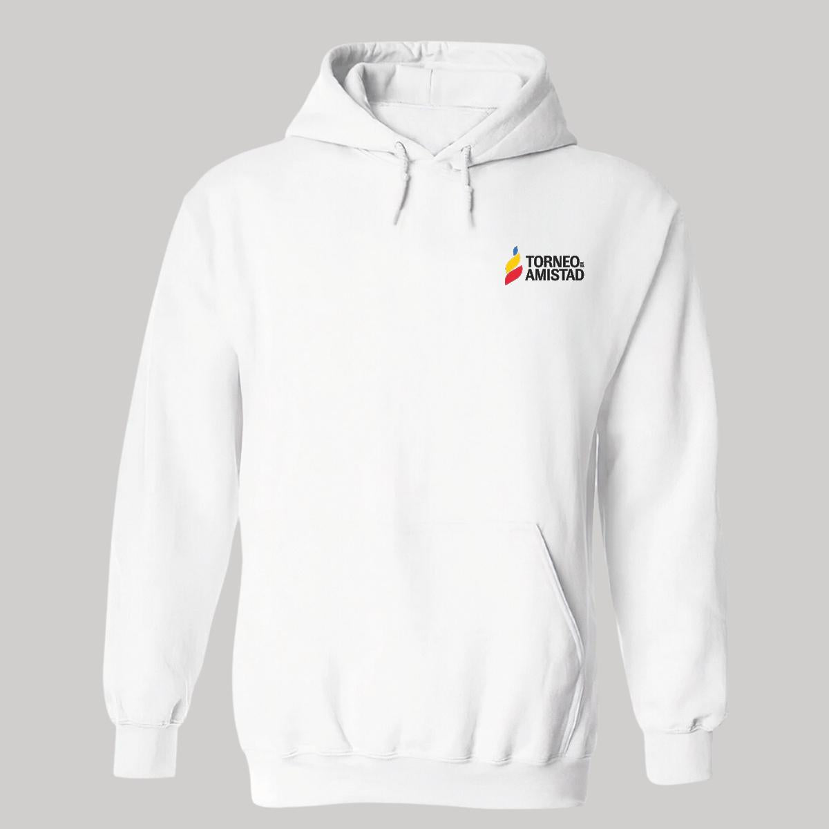 Sudadera c/Capucha Unisex Blanco Personalizable Escudo