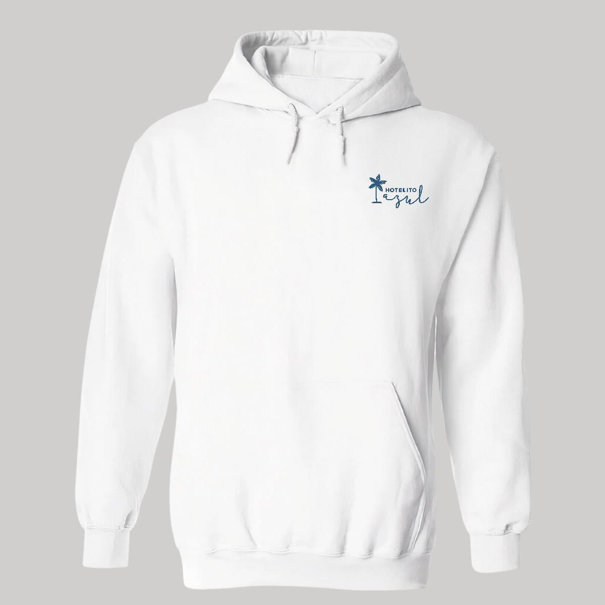 Sudadera c/Capucha Unisex Blanco Personalizable Escudo