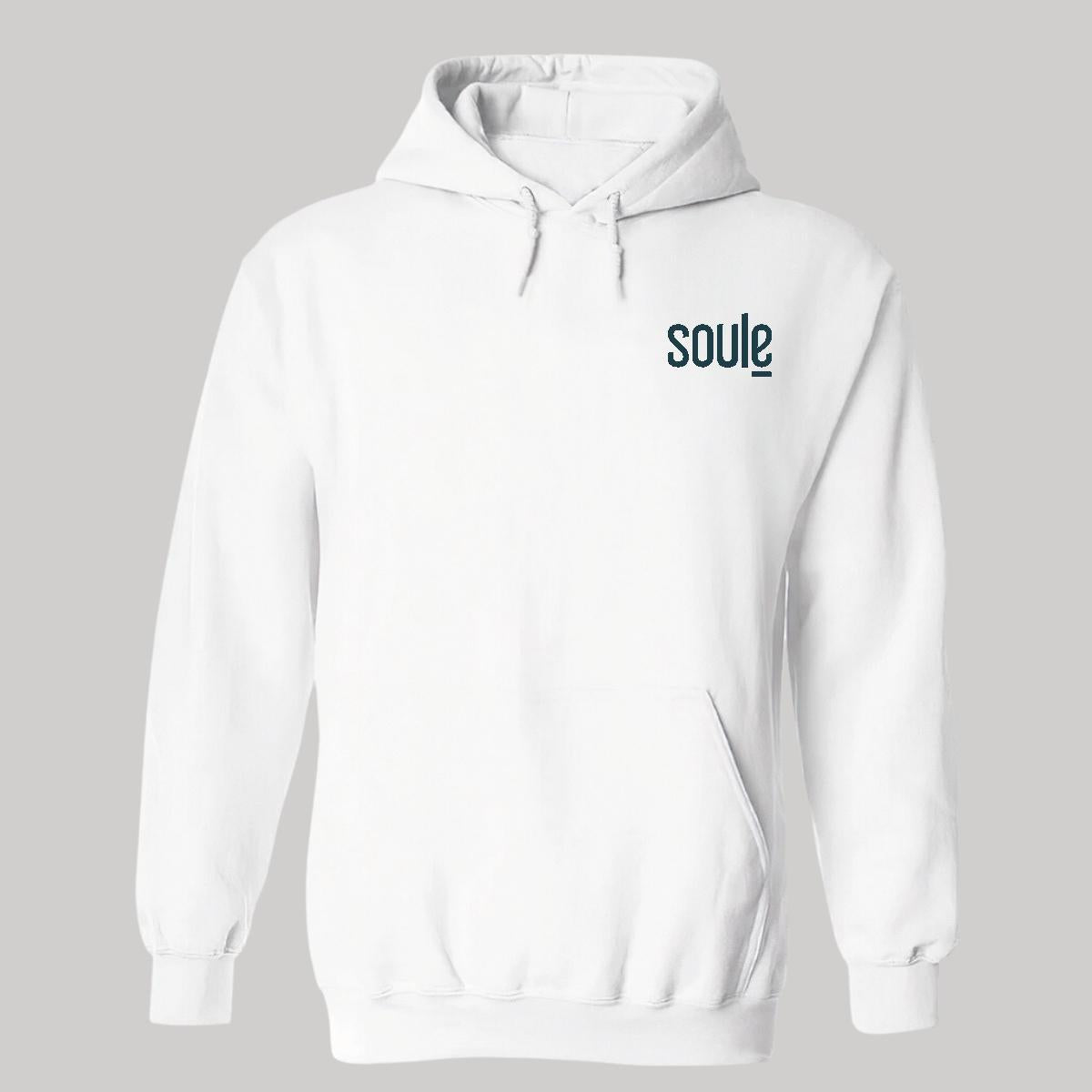 Sudadera c/Capucha Unisex Blanco Personalizable Escudo