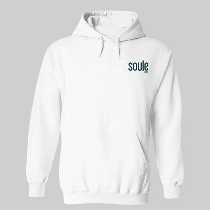 Sudadera c/Capucha Unisex Blanco Personalizable Escudo