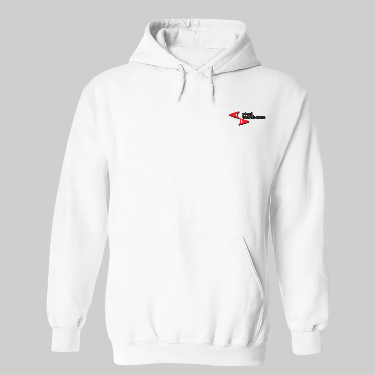 Sudadera c/Capucha Unisex Blanco Personalizable Escudo