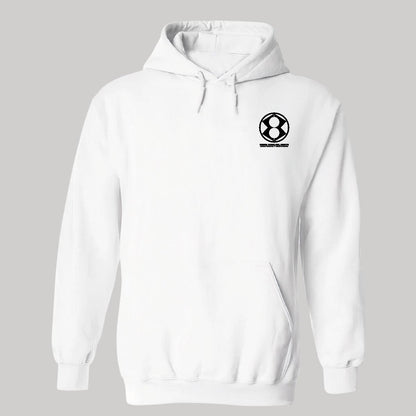 Sudadera c/Capucha Unisex Blanco Personalizable Escudo