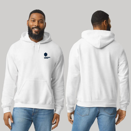 Sudadera c/Capucha Unisex Blanco Personalizable Escudo