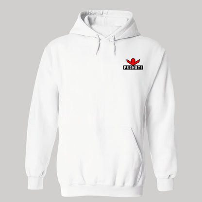 Sudadera c/Capucha Unisex Blanco Personalizable Escudo