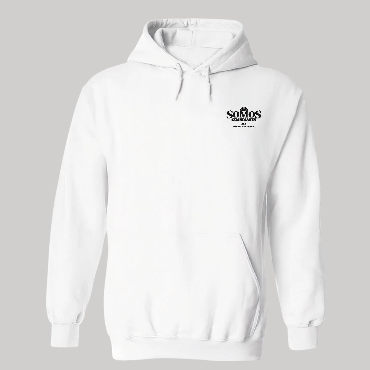 Sudadera c/Capucha Unisex Blanco Personalizable Escudo
