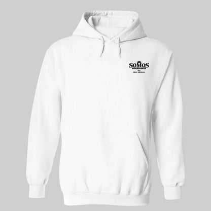 Sudadera c/Capucha Unisex Blanco Personalizable Escudo