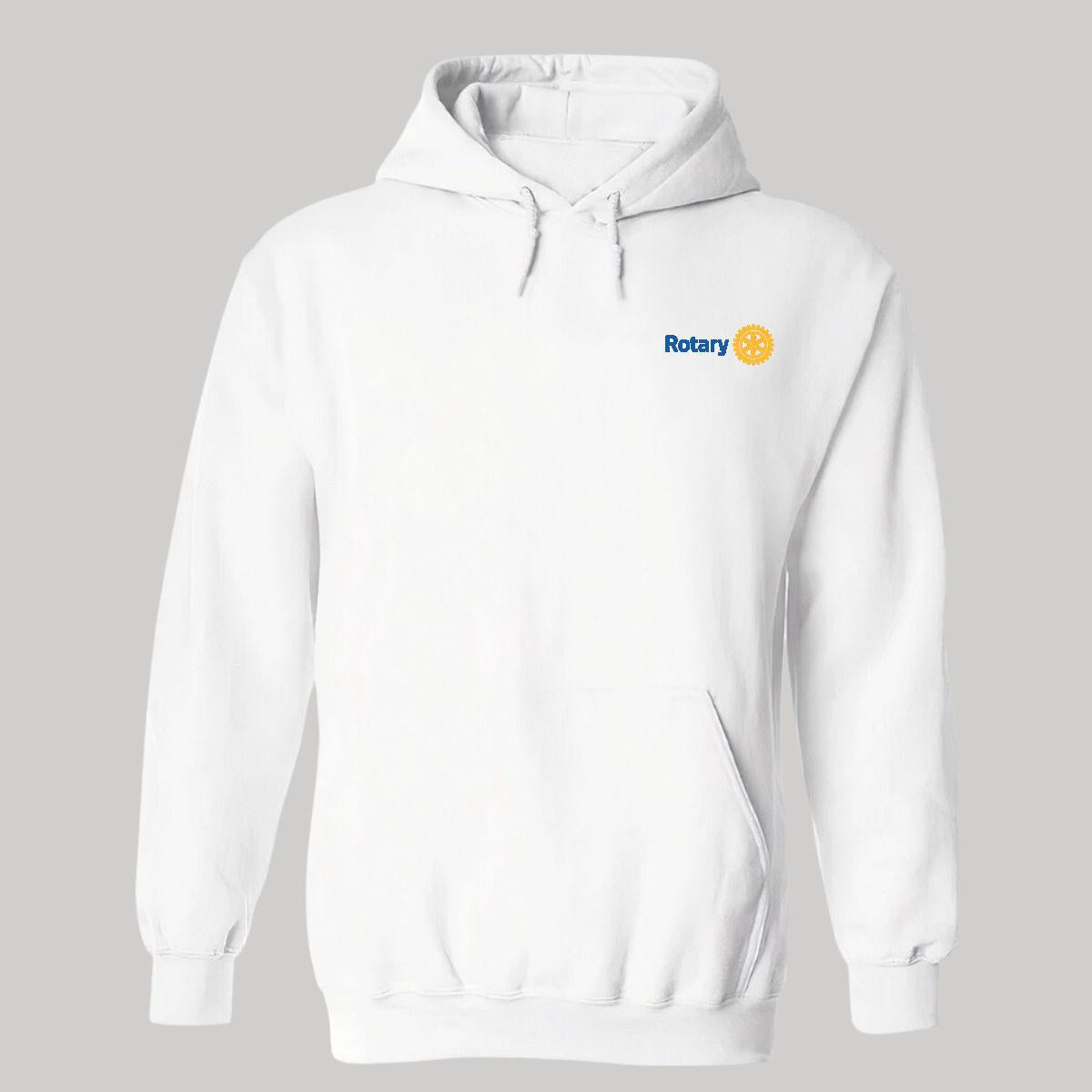 Sudadera c/Capucha Unisex Blanco Personalizable Escudo