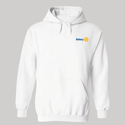 Sudadera c/Capucha Unisex Blanco Personalizable Escudo
