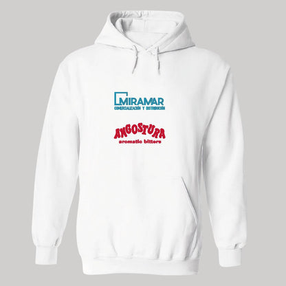 Sudadera c/Capucha Unisex Blanco Personalizable Logo