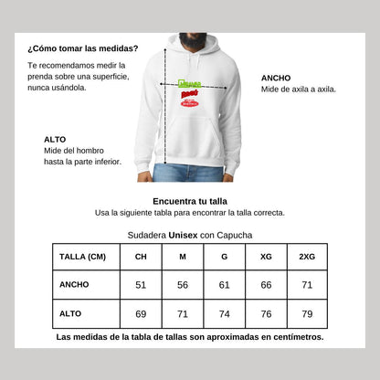 Sudadera c/Capucha Unisex Blanco Personalizable Logo