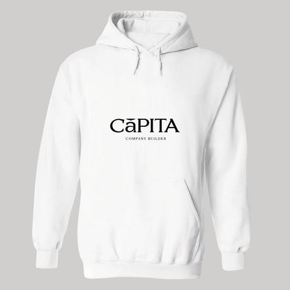 Sudadera c/Capucha Unisex Blanco Personalizable Logo
