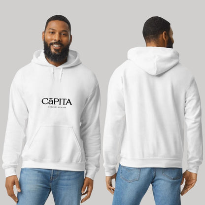 Sudadera c/Capucha Unisex Blanco Personalizable Logo