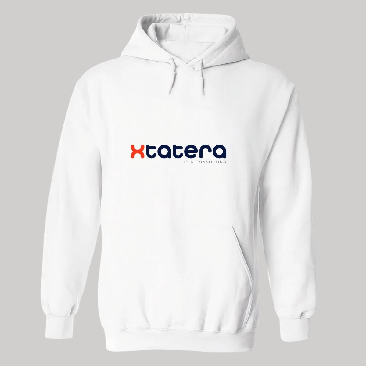 Sudadera c/Capucha Unisex Blanco Personalizable Logo