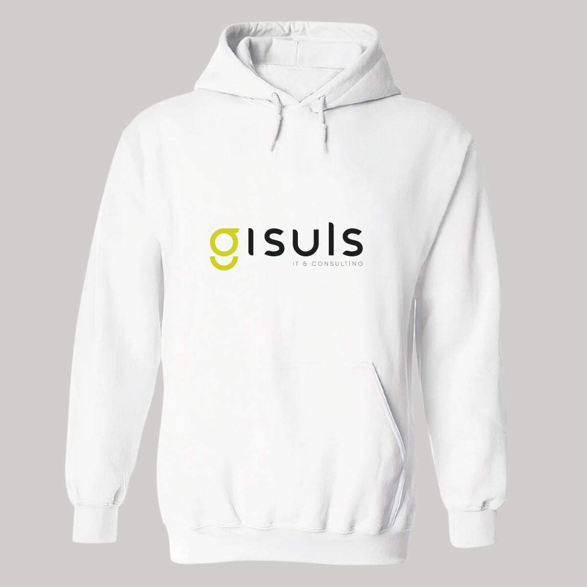 Sudadera c/Capucha Unisex Blanco Personalizable Logo