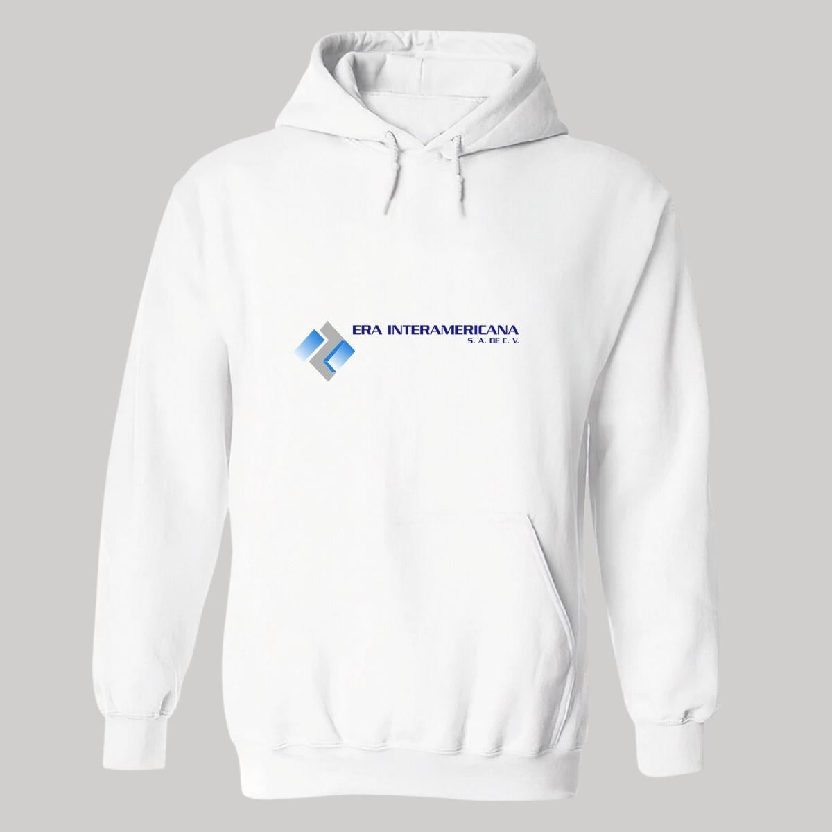 Sudadera c/Capucha Unisex Blanco Personalizable Logo