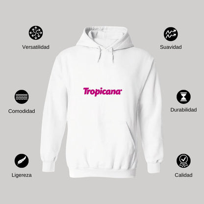 Sudadera c/Capucha Unisex Blanco Personalizable Logo