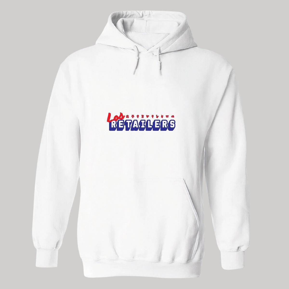 Sudadera c/Capucha Unisex Blanco Personalizable Logo