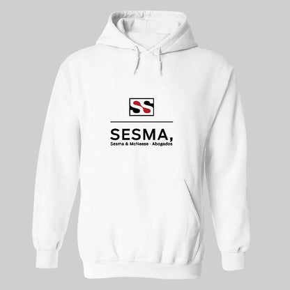 Sudadera c/Capucha Unisex Blanco Personalizable Logo