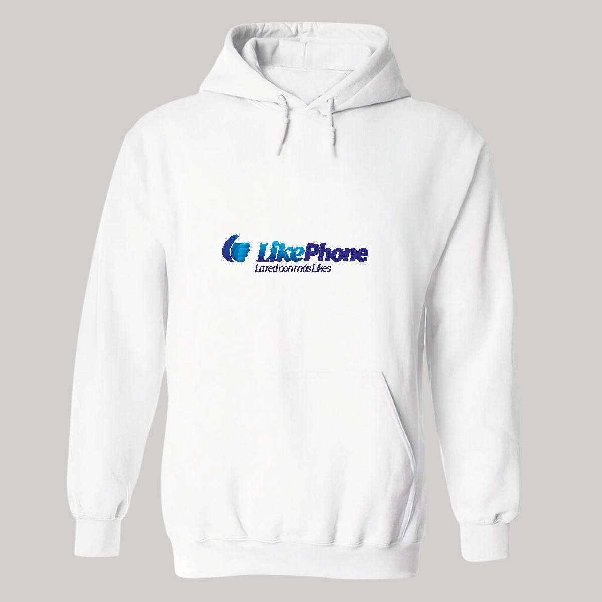 Sudadera c/Capucha Unisex Blanco Personalizable Logo
