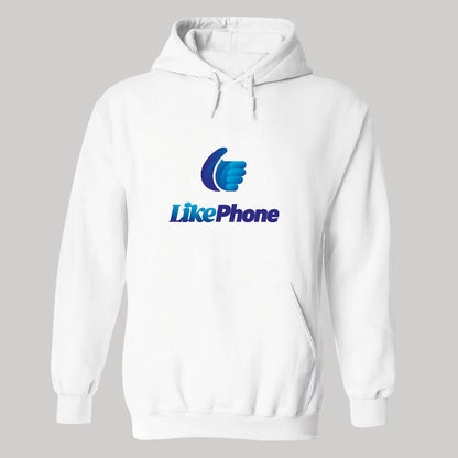 Sudadera c/Capucha Unisex Blanco Personalizable Logo