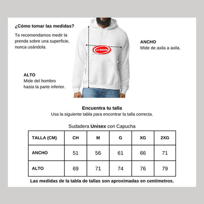 Sudadera c/Capucha Unisex Blanco Personalizable Logo