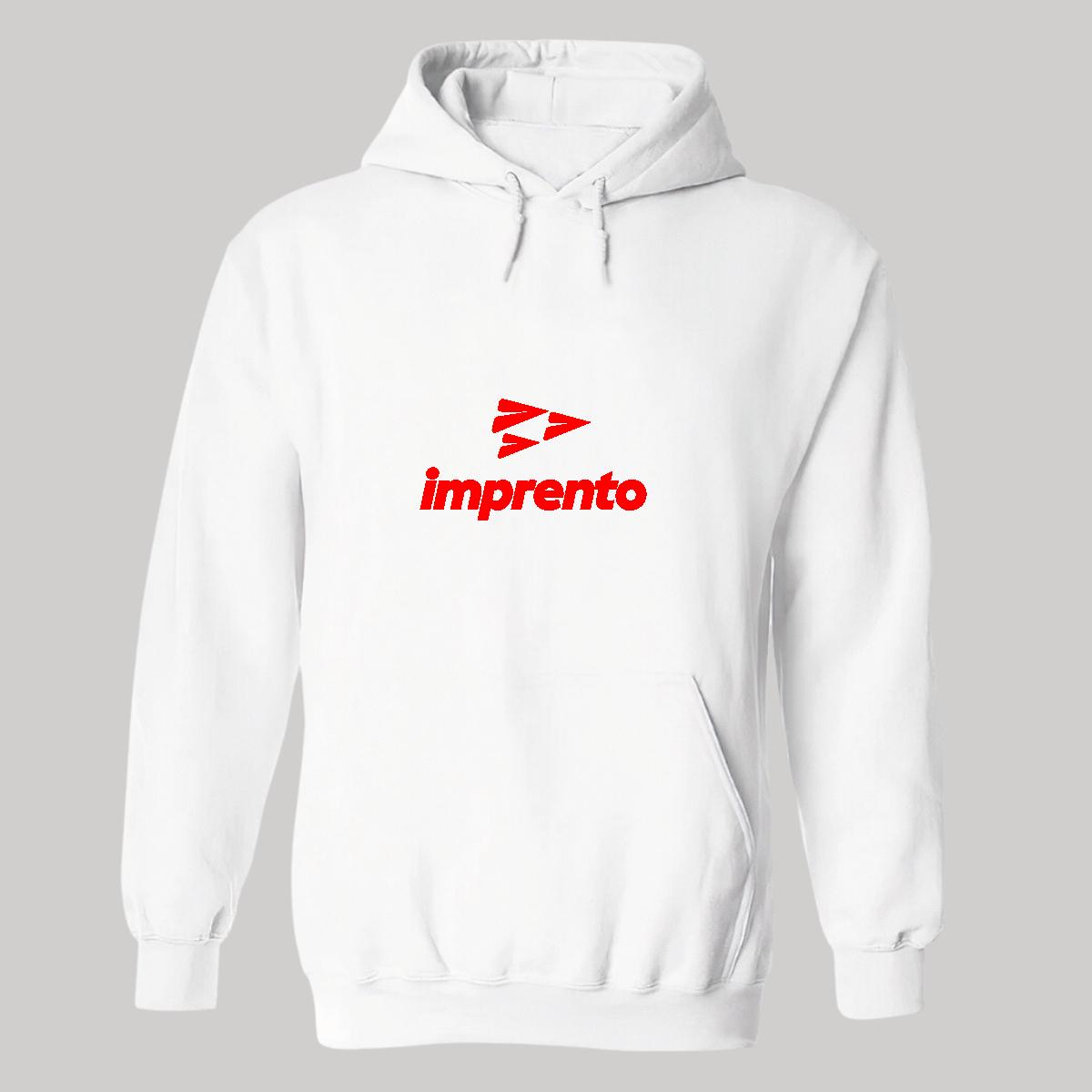 Sudadera c/Capucha Unisex Blanco Personalizable Logo
