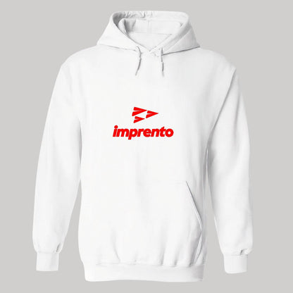 Sudadera c/Capucha Unisex Blanco Personalizable Logo