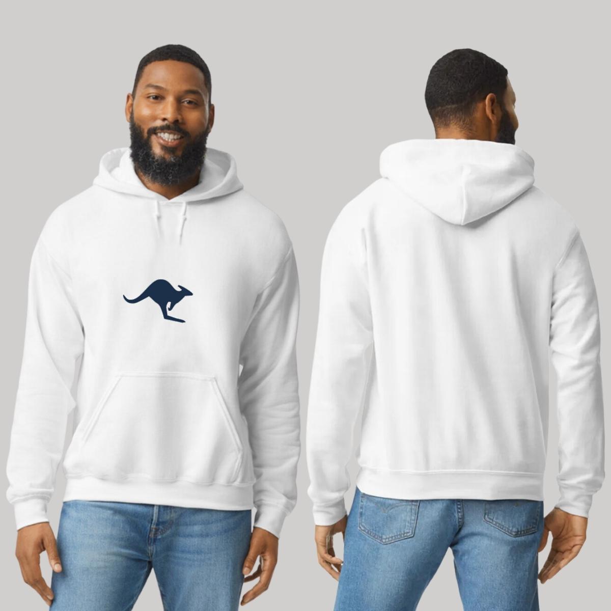 Sudadera c/Capucha Unisex Blanco Personalizable Logo