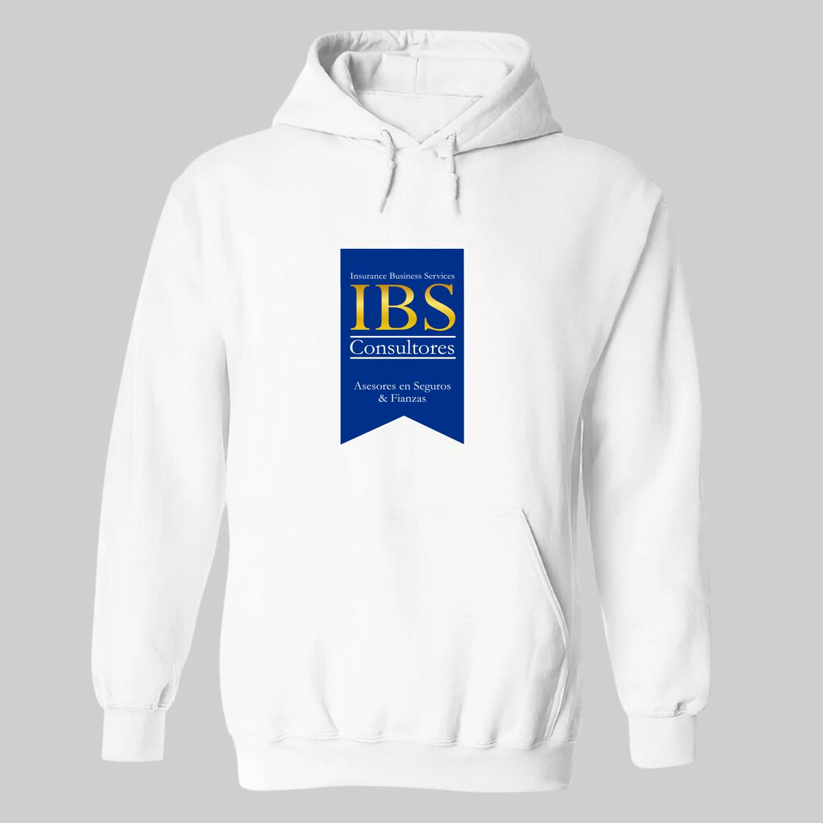 Sudadera c/Capucha Unisex Blanco Personalizable Logo