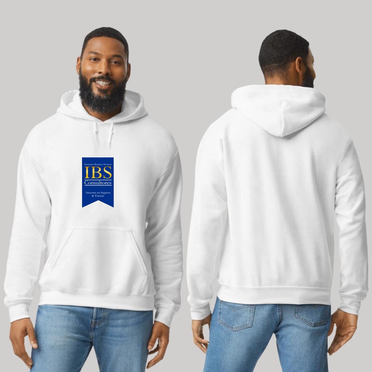 Sudadera c/Capucha Unisex Blanco Personalizable Logo