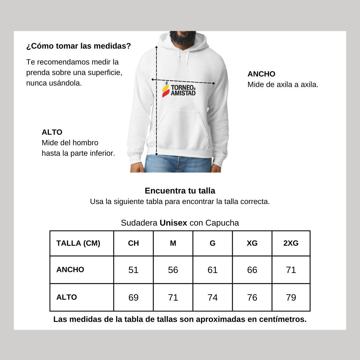 Sudadera c/Capucha Unisex Blanco Personalizable Logo