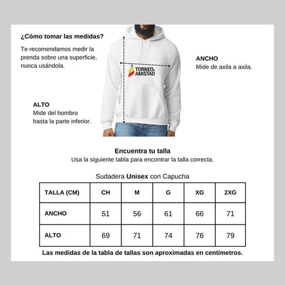 Sudadera c/Capucha Unisex Blanco Personalizable Logo
