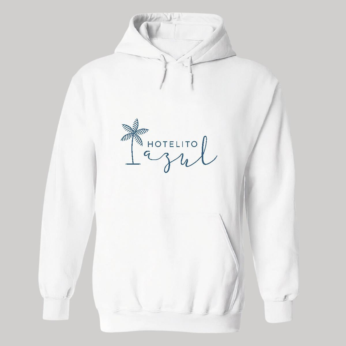 Sudadera c/Capucha Unisex Blanco Personalizable Logo
