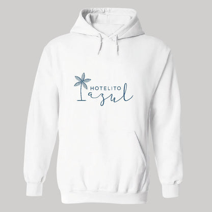 Sudadera c/Capucha Unisex Blanco Personalizable Logo