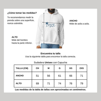 Sudadera c/Capucha Unisex Blanco Personalizable Logo